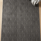SHARED | Carnelian Charcoal Grey Geometric Modern Machine Woven Livin photo 1