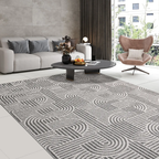 SHARED | Headland Grey Cream Modern Geometric Machine Woven Living Ro photo 1