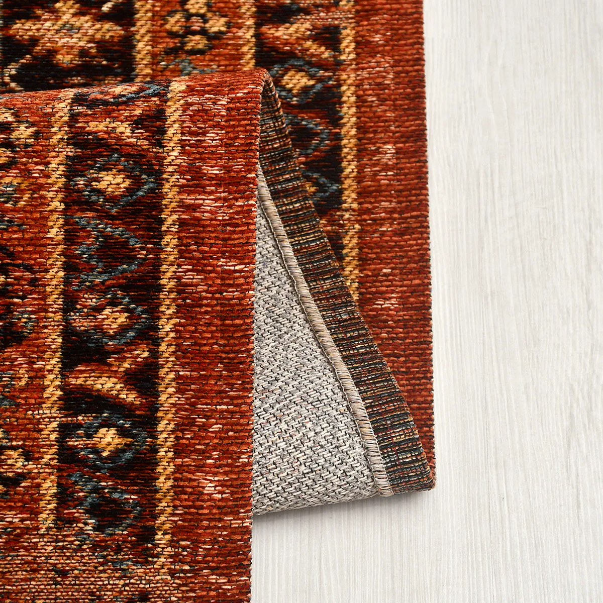 SHARED | Crescent Rust Persian Style Traditional Machine Woven Living photo 1
