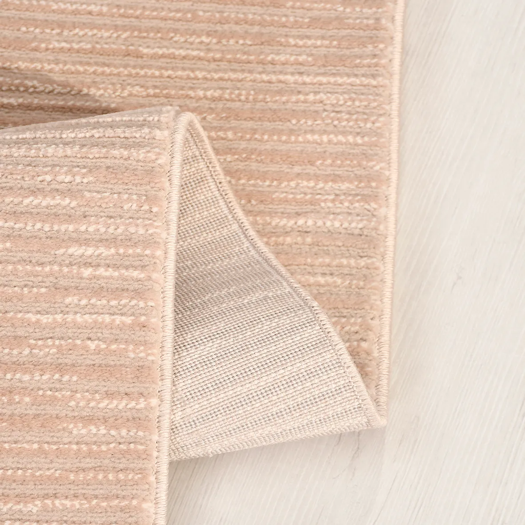SHARED | Eglantine Blush Pink Modern Striped Machine Woven Living Roo photo 1