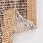 SHARED | Sorbus Modern Striped Machine Woven Tan Brown Grey Cream Liv photo 1