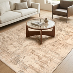 SHARED | Pavilion Abstract Transitional Modern Beige Cream Machine Wo photo 1