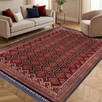SHARED | Siderite Persian Style Traditional Red Navy Cream Machine Wo photo 1