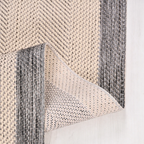 SHARED | Sloe Cream Charcoal Grey Scandinavian Geometric Machine Wove photo 1