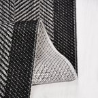 SHARED | Tamarisk Black Grey Geometric Herringbone Modern Machine Wov photo 1