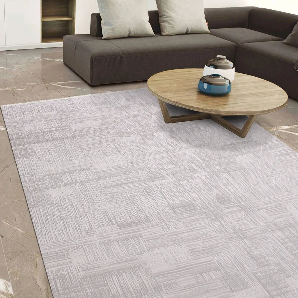 SHARED | Mardin Light Grey Abstract Modern Machine Woven Living Room  photo 1