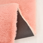 SHARED | Foca Blush Pink Solid Shaggy Faux Fur Glam Machine Woven Liv photo 1