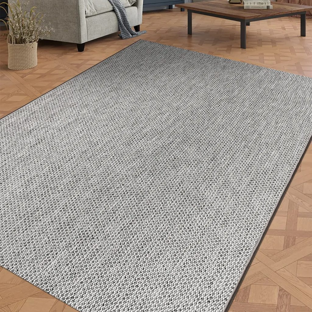 SHARED | Comfrey Grey Ivory Speckled Solid Scandinavian Machine Woven photo 1