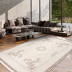 SHARED | Didyma Cream Beige Persian Style Traditional Medallion Machi photo 1