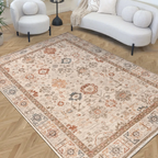 SHARED | Vetch Distressed Persian Style Traditional Machine Woven Cre photo 1