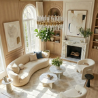 SHARED | Loggia Ivory Cream Geometric Diamond Transitional Modern Mac photo 1