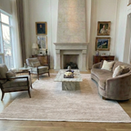 SHARED | Vesper Cream Abstract Machine Woven Transitional Modern Livi photo 1