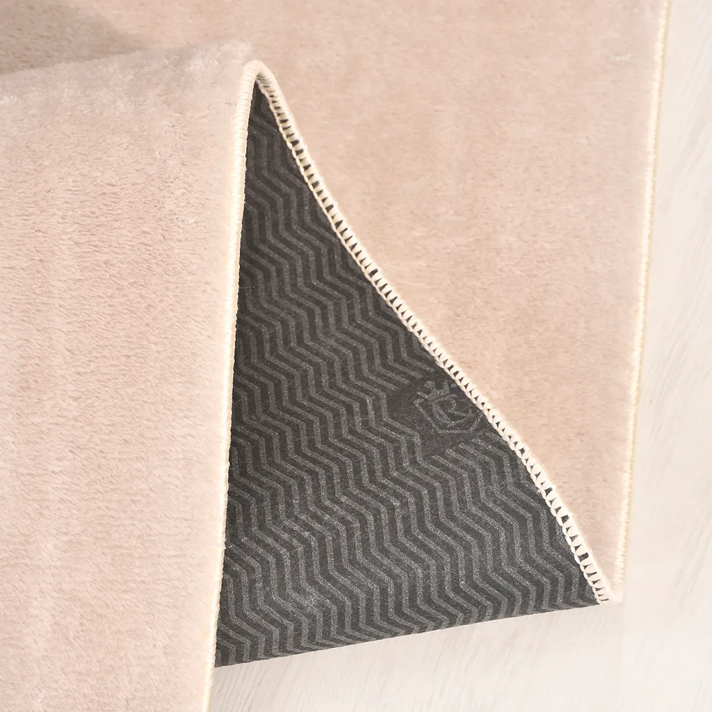 SHARED | Gallery Beige Solid Modern Machine Woven Plain Soft Living R photo 1