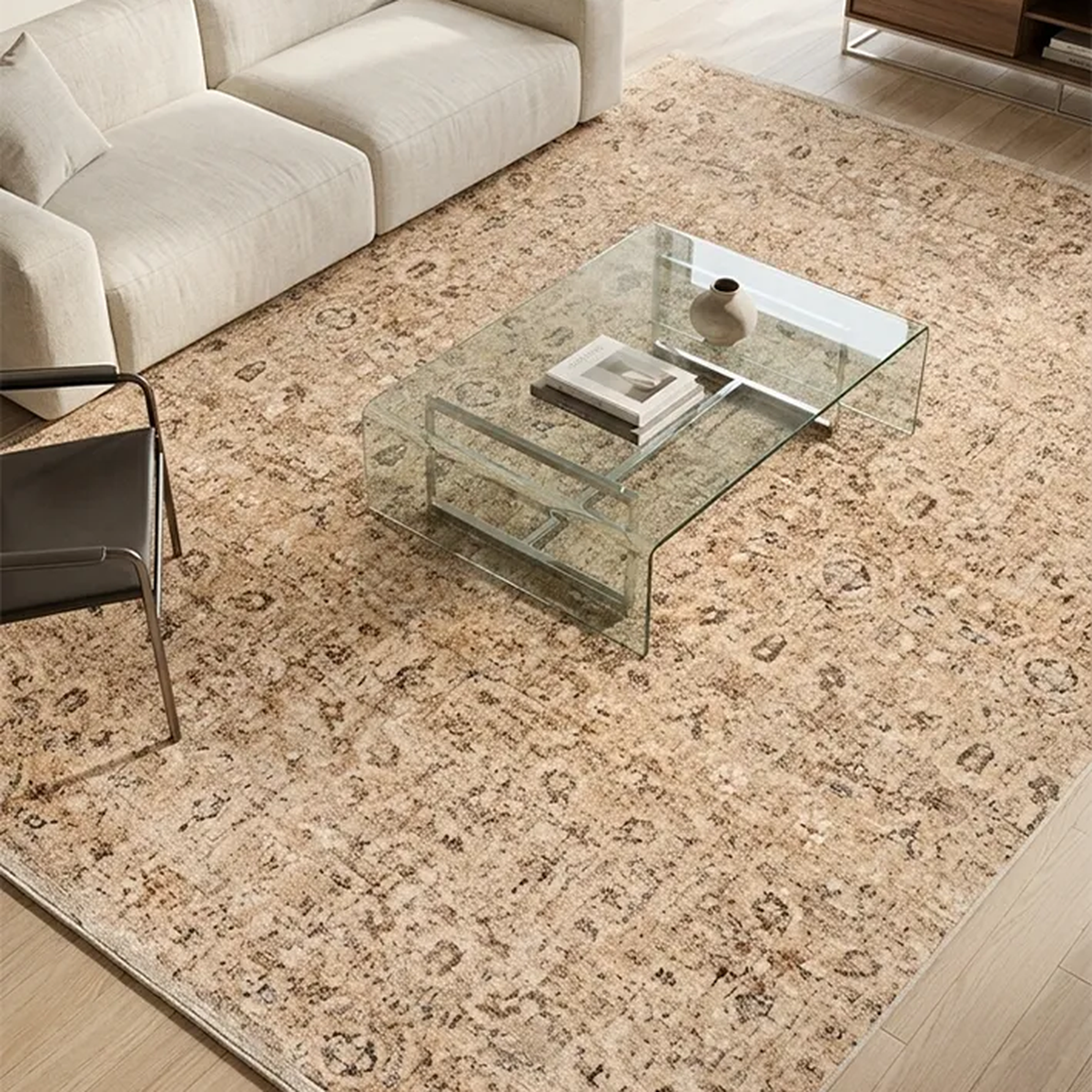 SHARED | Pantile Distressed Persian Style Traditional Beige Brown Mac photo 1