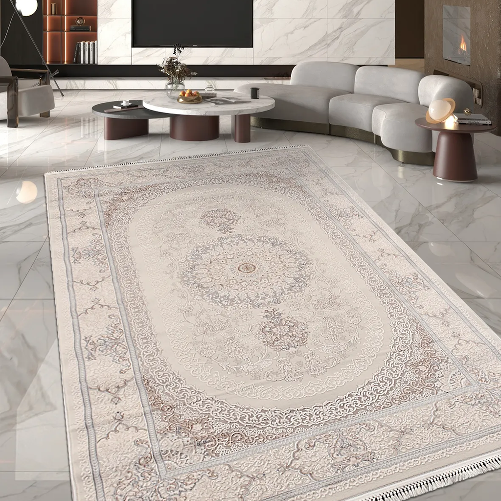 SHARED | Diorite Cream Blush Persian Style Traditional Machine Woven  photo 1