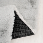 SHARED | Goreme Grey Solid Plush Faux Fur Style Machine Woven Modern  photo 1