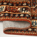 SHARED | Corona Persian Style Traditional Machine Woven Rust Gold Bla photo 2