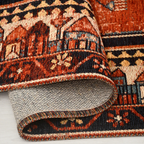 SHARED | Cirrus Persian Style Traditional Medallion Rust Black Cream  photo 2