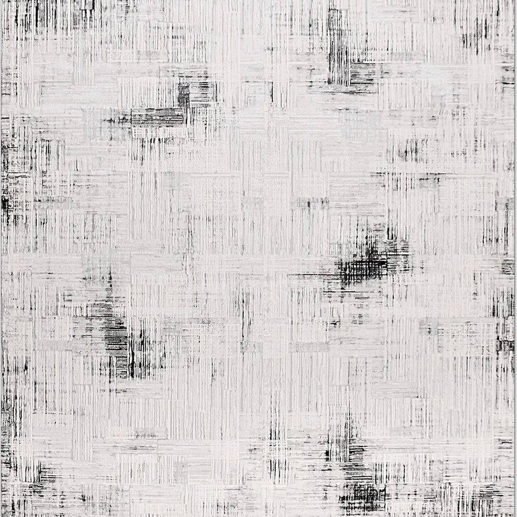 SHARED | Rowanberry Cream Black Abstract Modern Machine Woven Living  photo 2