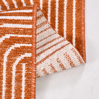 SHARED | Cowslip Terracotta Cream Geometric Mid-Century Modern Machin photo 2