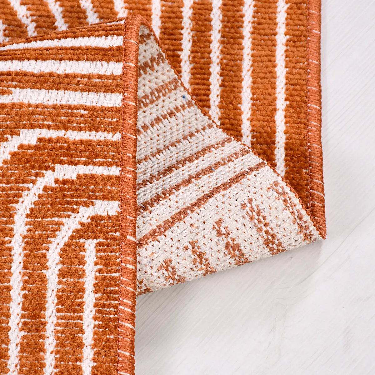 SHARED | Cowslip Terracotta Cream Geometric Mid-Century Modern Machin photo 2