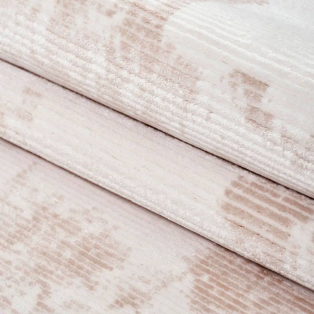 SHARED | Rimefrost Cream Blush Abstract Modern Machine Woven Living R photo 2