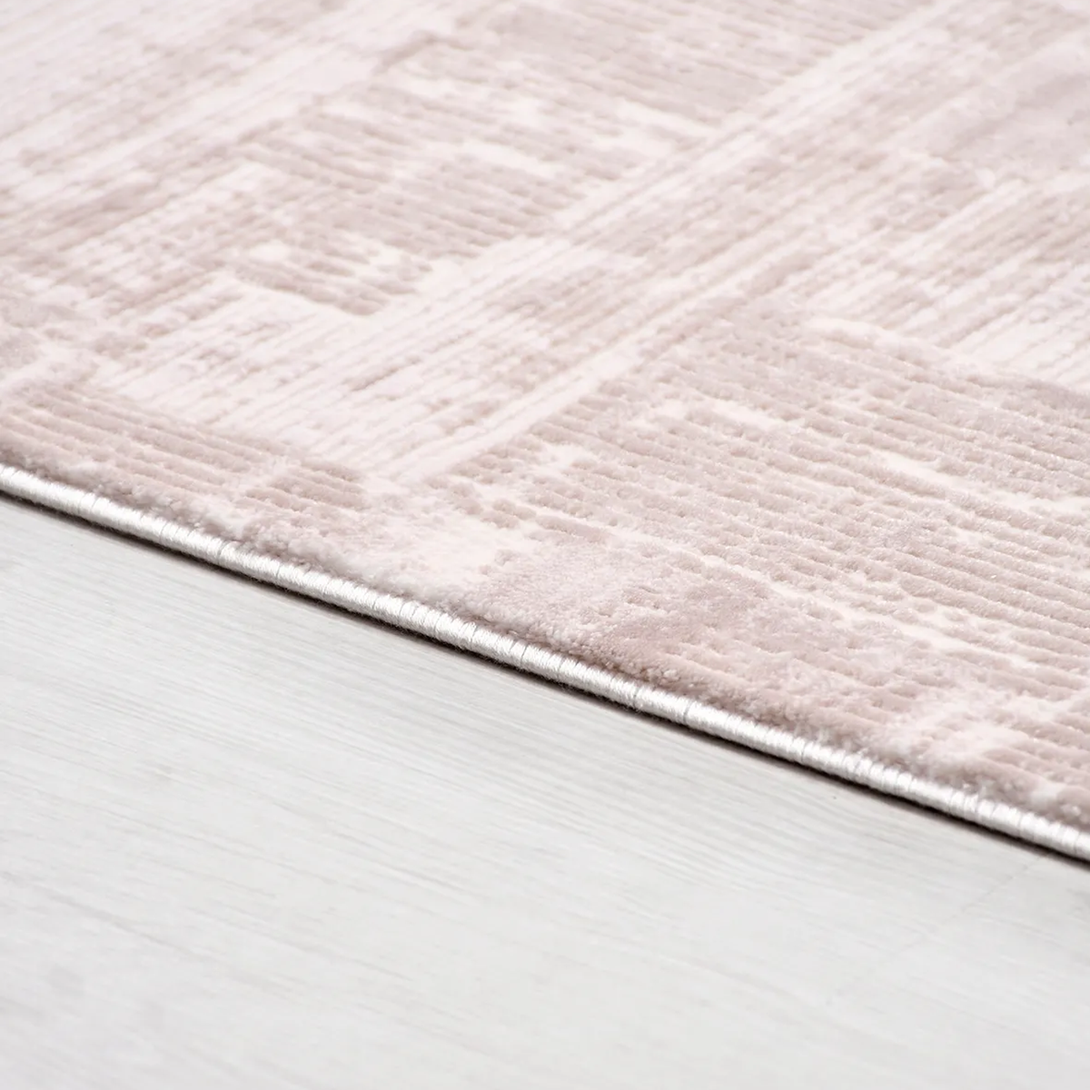 SHARED | Cupola Blush Pink Cream Abstract Modern Machine Woven Living photo 2