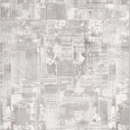 SHARED | Pergamon Cream Grey Abstract Modern Machine Woven Living Roo photo 2