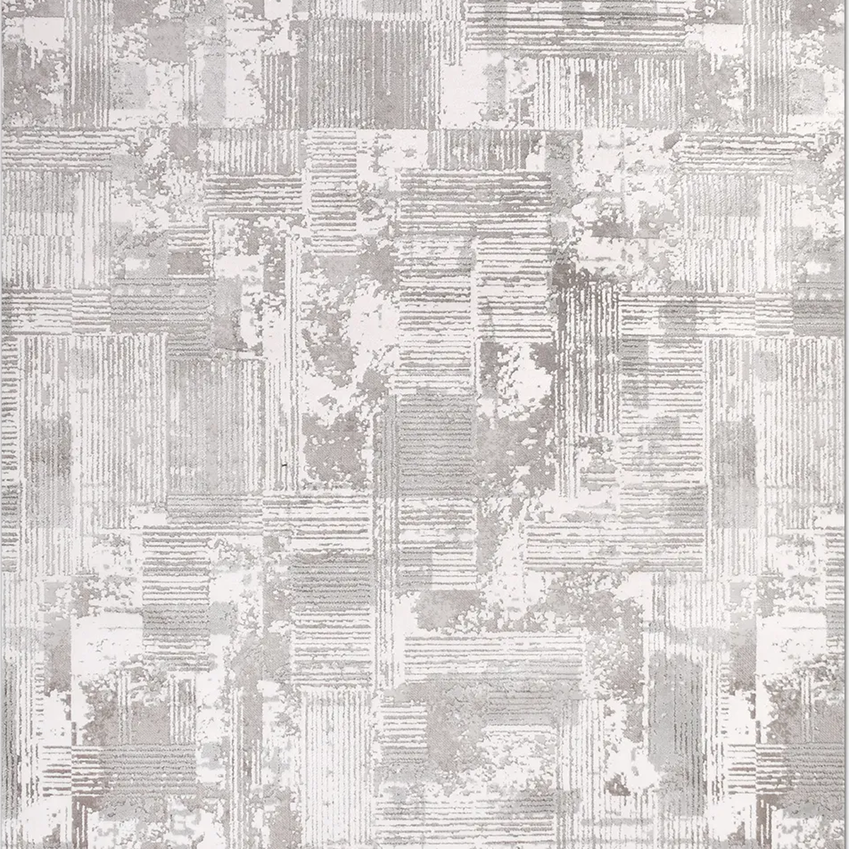 SHARED | Pergamon Cream Grey Abstract Modern Machine Woven Living Roo photo 2