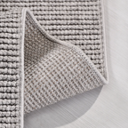 SHARED | Kaolin Grey Ivory Solid Modern Machine Woven Flatweave Livin photo 2