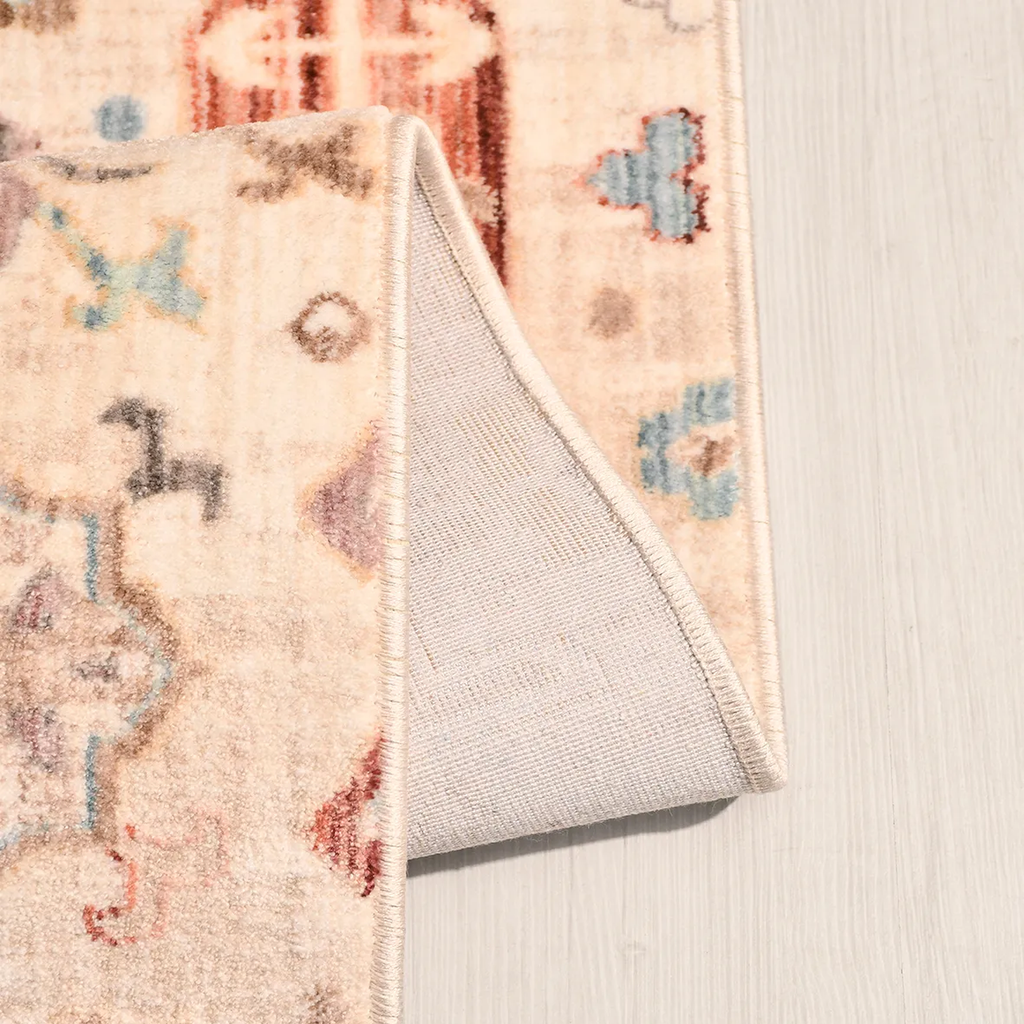 SHARED | Obelisk Cream Multicolor Distressed Persian Style Machine Wo photo 2