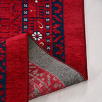 SHARED | Assos Persian Style Traditional Medallion Red Navy Machine W photo 2