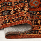 SHARED | Crescent Rust Persian Style Traditional Machine Woven Living photo 2
