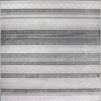 SHARED | Holt Grey Cream Striped Modern Machine Woven Living Room Bed photo 2