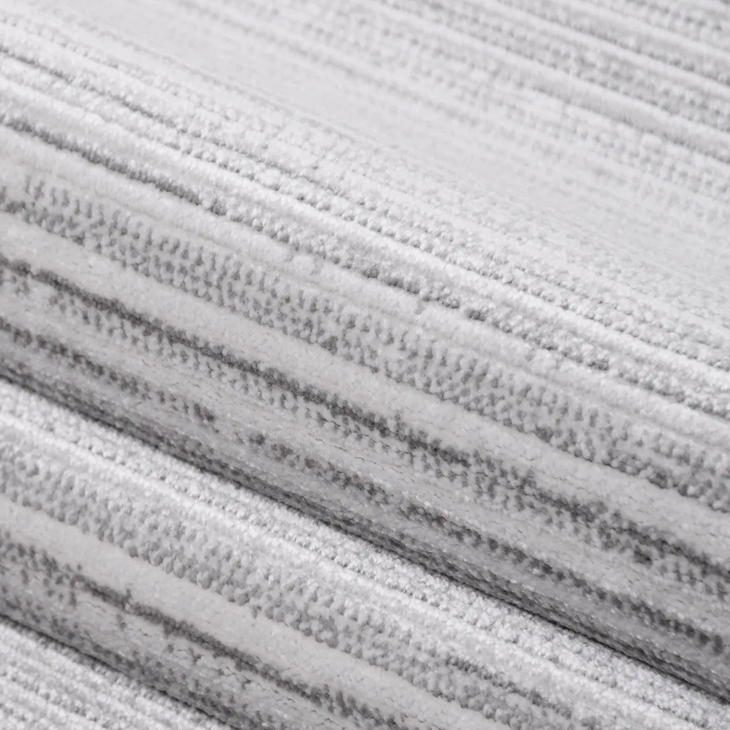 SHARED | Scarp Light Grey Modern Striped Machine Woven Living Room Be photo 2