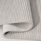 SHARED | Fernway Grey Ivory Striped Modern Machine Woven Living Room  photo 2