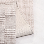SHARED | Pumice Cream Beige Checkered Modern Machine Woven Living Roo photo 2