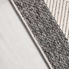 SHARED | Chicory Cream Charcoal Scandinavian Geometric Machine Woven  photo 2