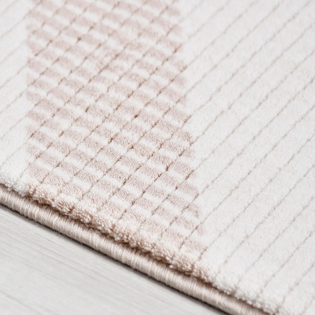 SHARED | Briar Cream Beige Geometric Modern Machine Woven Living Room photo 2