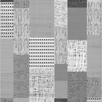 SHARED | Strand Grey White Black Patchwork Geometric Modern Machine W photo 2