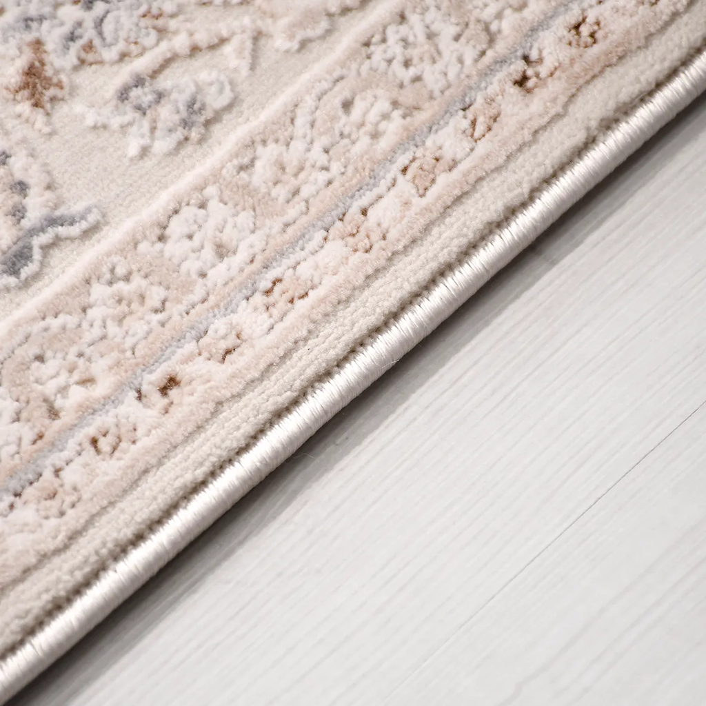 SHARED | Corundum Cream Beige Persian Style Traditional Machine Woven photo 2