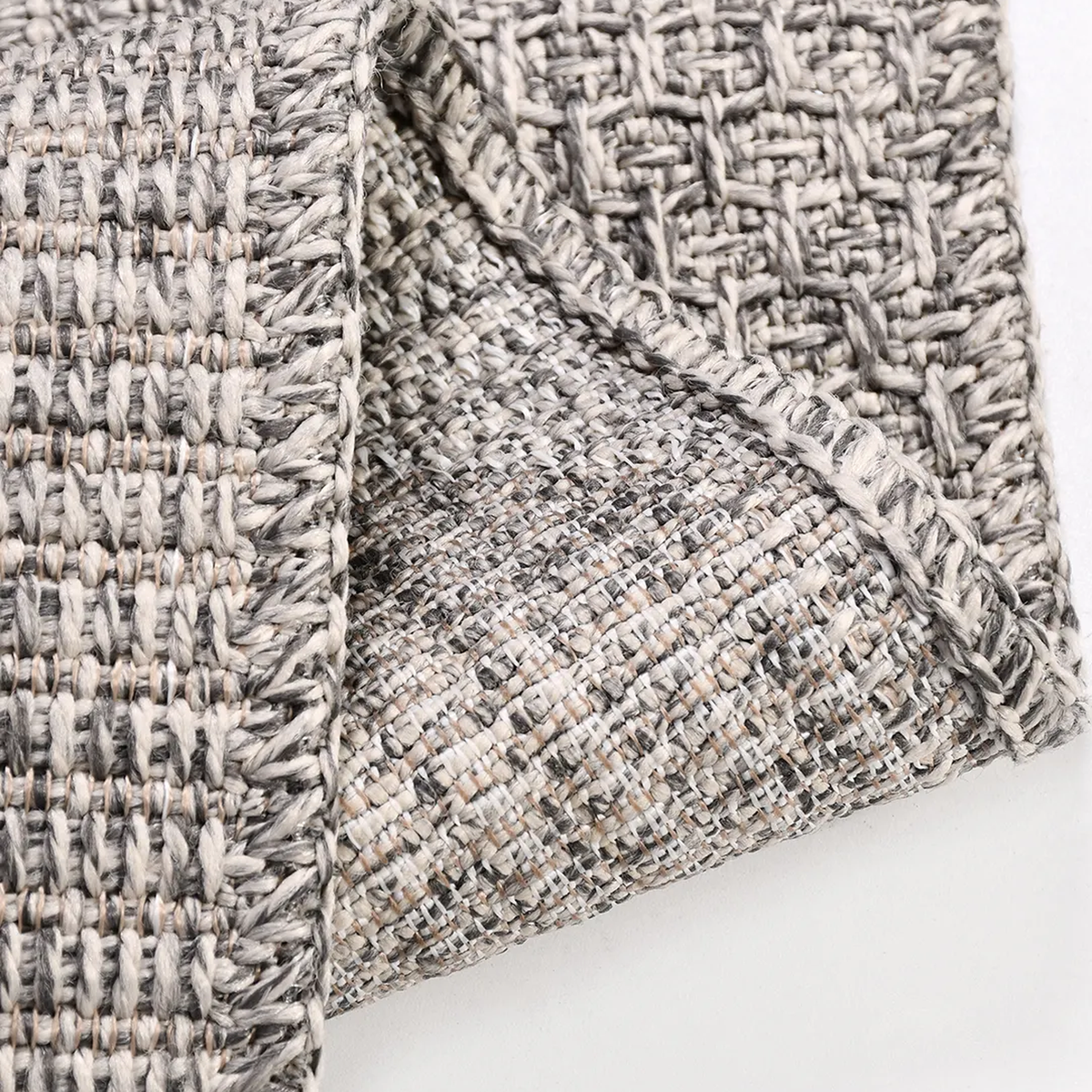 SHARED | Garnet Grey Solid Textured Heather Machine Woven Living Room photo 2