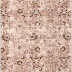 SHARED | Crag Distressed Floral Traditional Machine Woven Beige Brown photo 2