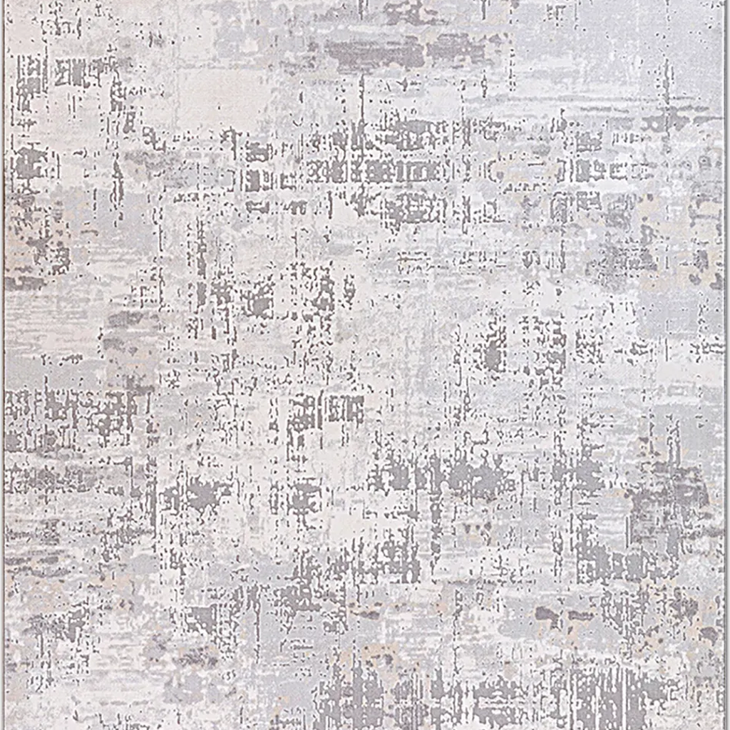 SHARED | Henna Cream Grey Abstract Modern Machine Woven Living Room B photo 2
