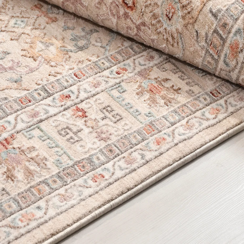 SHARED | Ragwort Cream Terracotta Persian Style Traditional Vintage L photo 2