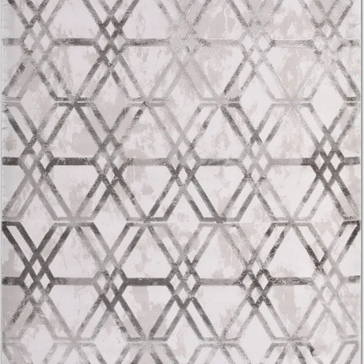 SHARED | Palisade Grey Geometric Modern Machine Woven Living Room Bed photo 2