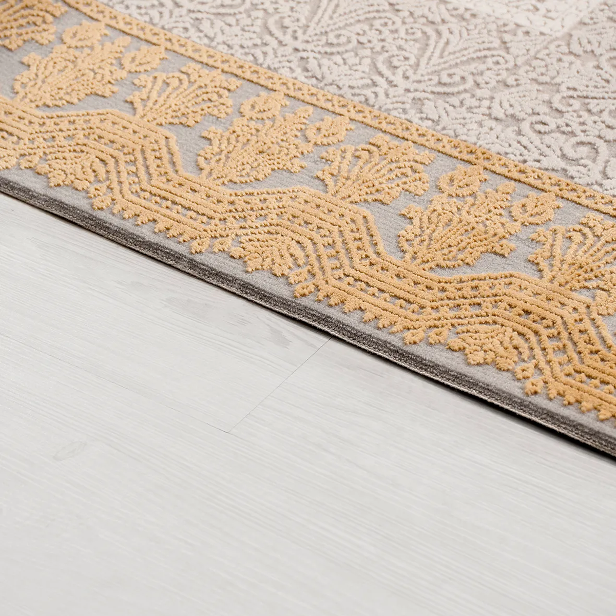 SHARED | Cesme Beige Gold Persian Style Traditional Machine Woven Liv photo 2