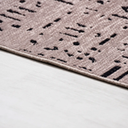 SHARED | Glimmer Dusty Rose Abstract Modern Machine Woven Living Room photo 2