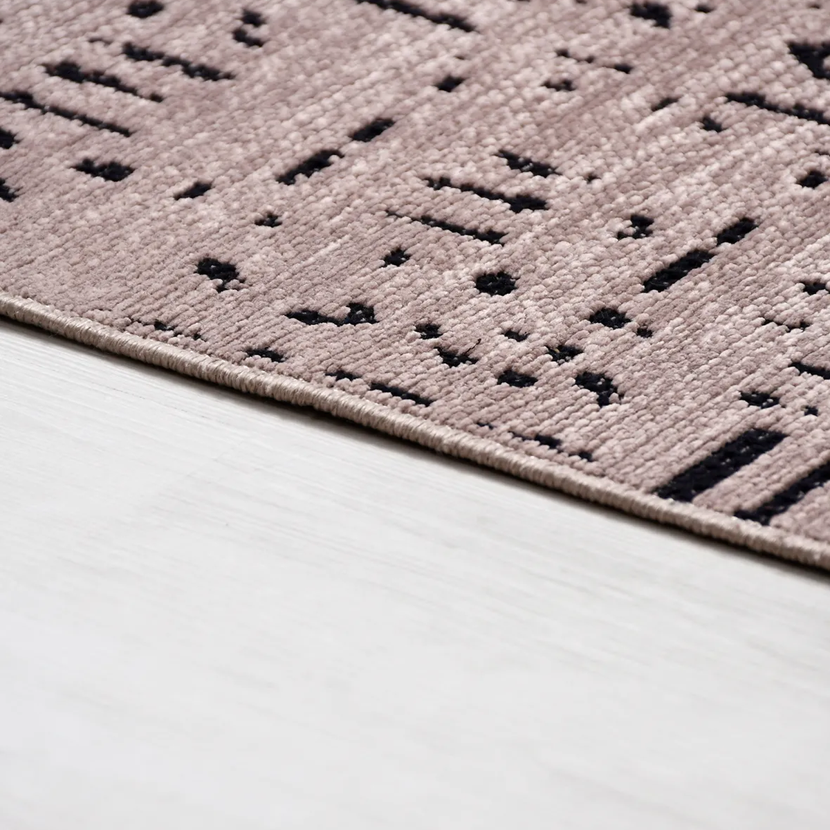 SHARED | Glimmer Dusty Rose Abstract Modern Machine Woven Living Room photo 2