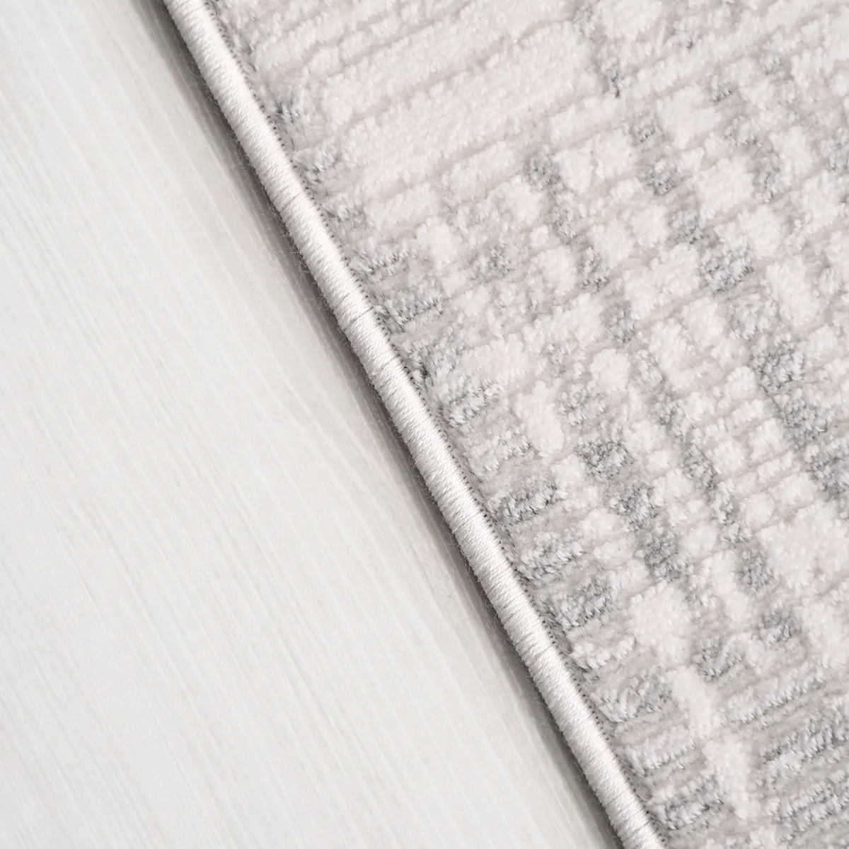 SHARED | Schist Cream Grey Abstract Modern Machine Woven Living Room  photo 2